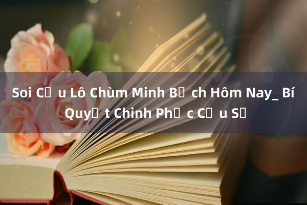 Soi Cầu Lô Chùm Minh Bạch Hôm Nay_ Bí Quyết Chinh Phục Cầu Số