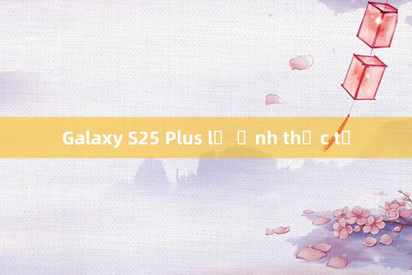 Galaxy S25 Plus lộ ảnh thực tế