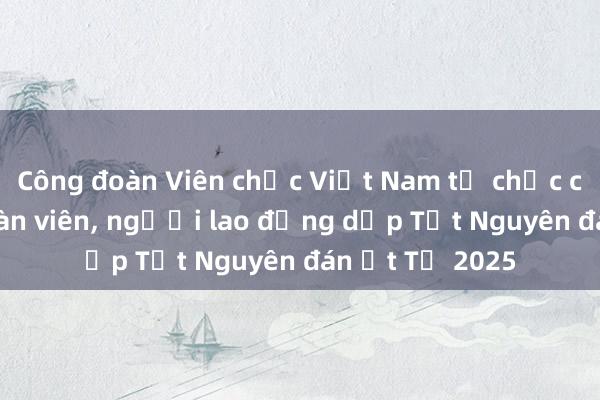 Công đoàn Viên chức Việt Nam tổ chức chăm lo cho đoàn viên， người lao động dịp Tết Nguyên đán Ất Tỵ 2025